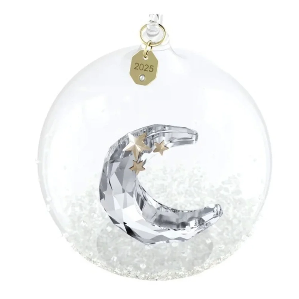 Swarovski Crystal Annual‎ Edition Ball Ornament Moon 2025 STUNNING